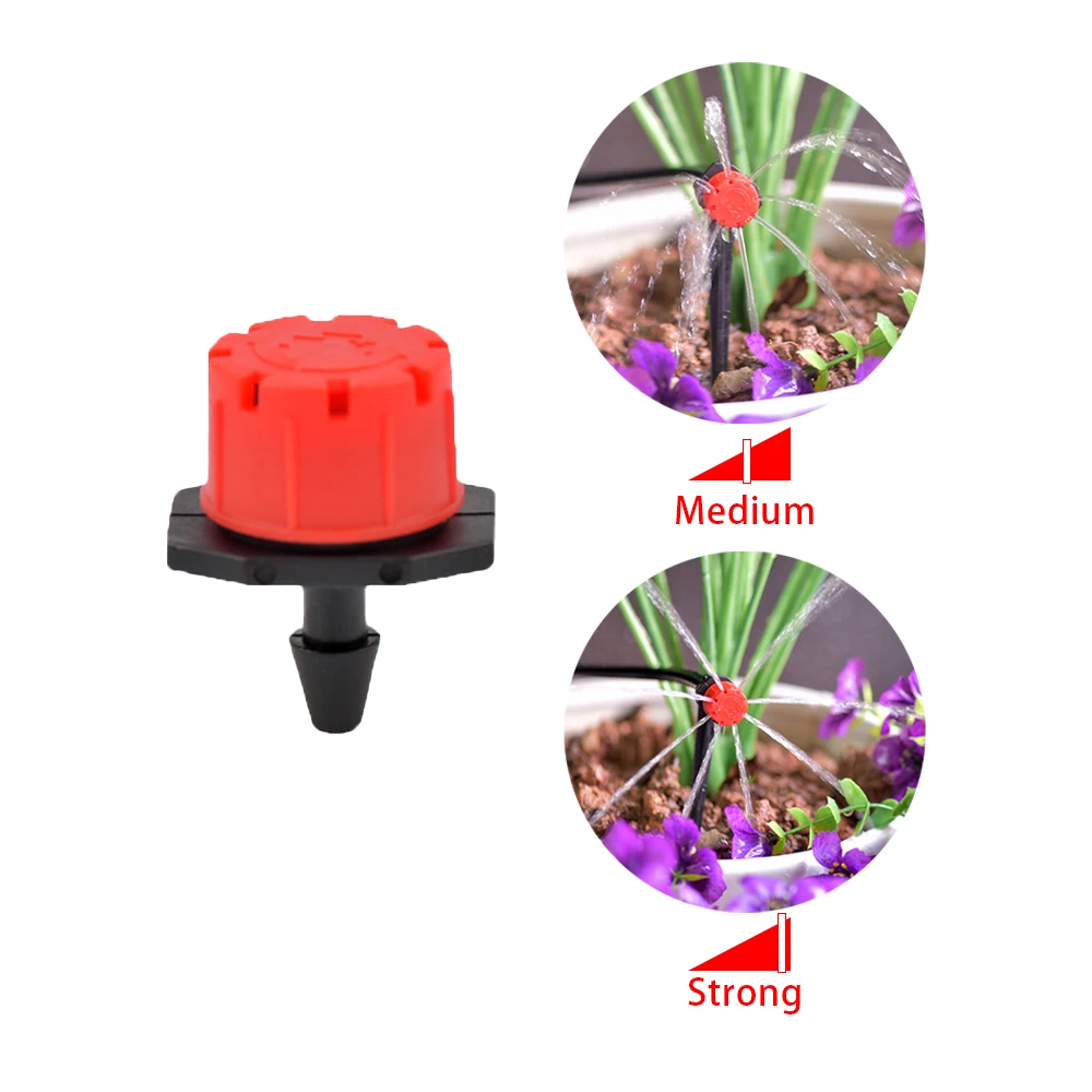 20Pcs Irrigation Dripper Inserting Ground 4/7mm Hose Garden Watering Vortex Sprinkler Garden Water Irrigation System