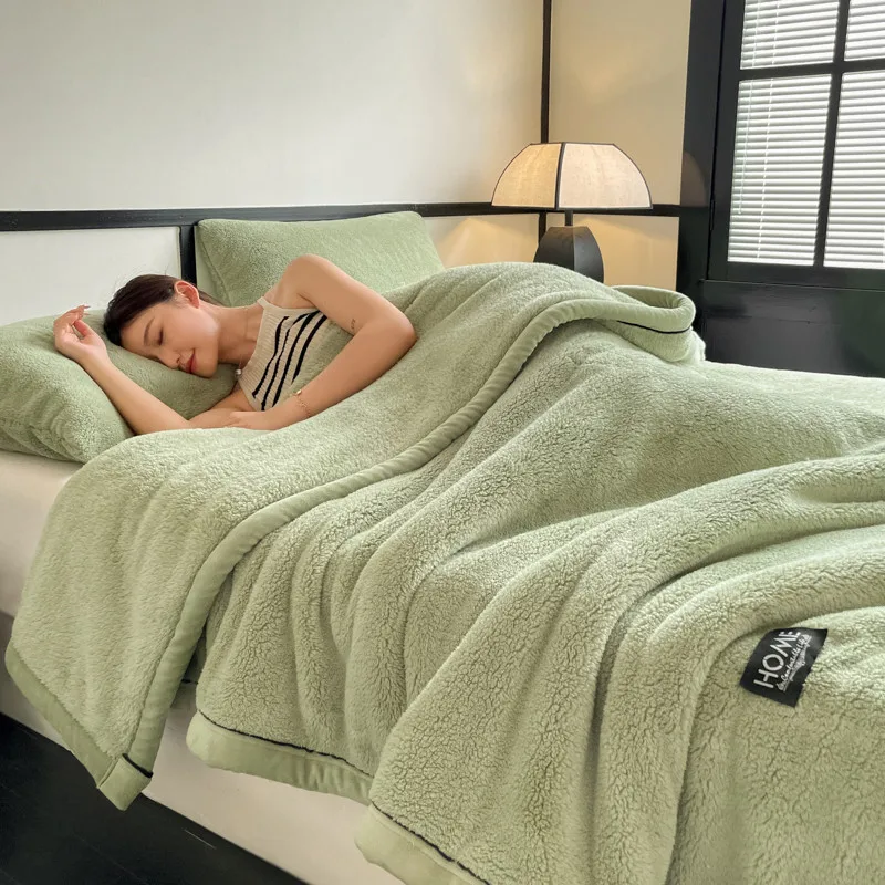 

2025 Shumian velvet thickened warm blanket coral velvet blanket, milk velvet long velvet light luxury blanket blanket