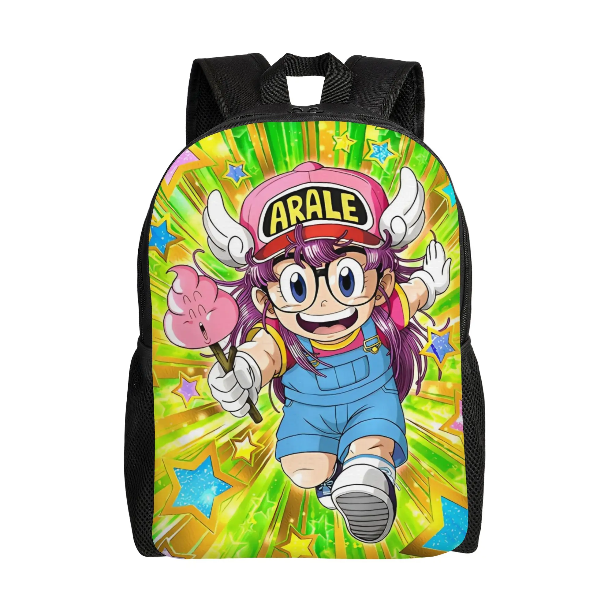 Arale Backpack comic Hiking Backpacks Boy Fashion High School Bags Design Pattern Rucksack