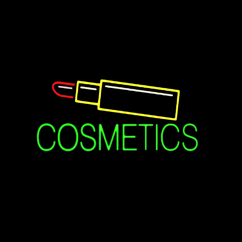 Cosmetics Lipstick Lamp Custom Handmade Real Glass Tube Store Shop Company Advertise Decoration Display Neon Sign Light 17