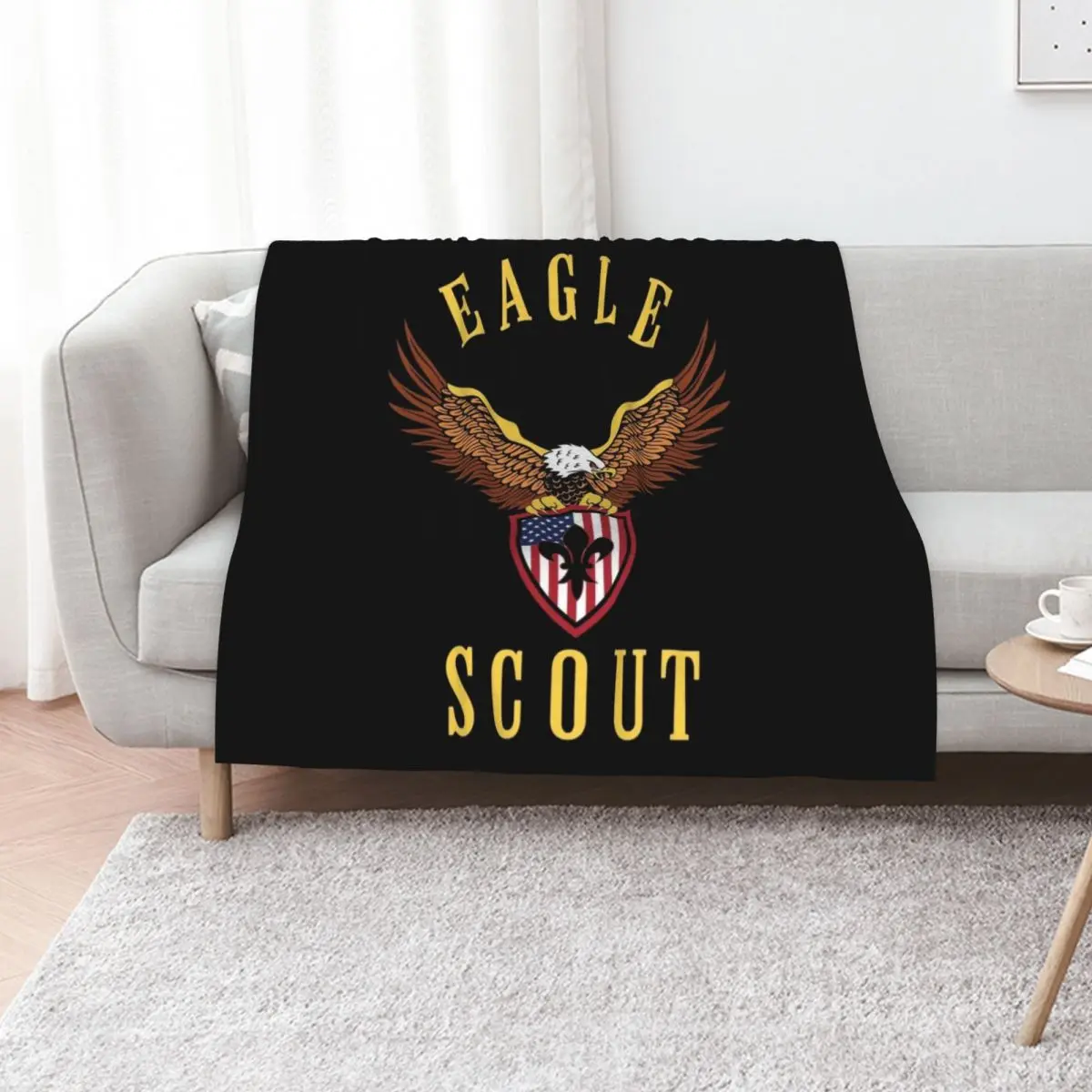 American Eagle Scout Throw Blanket halloween Plaid Sleeping Bag Quilt Cute Luxury Brand Blankets