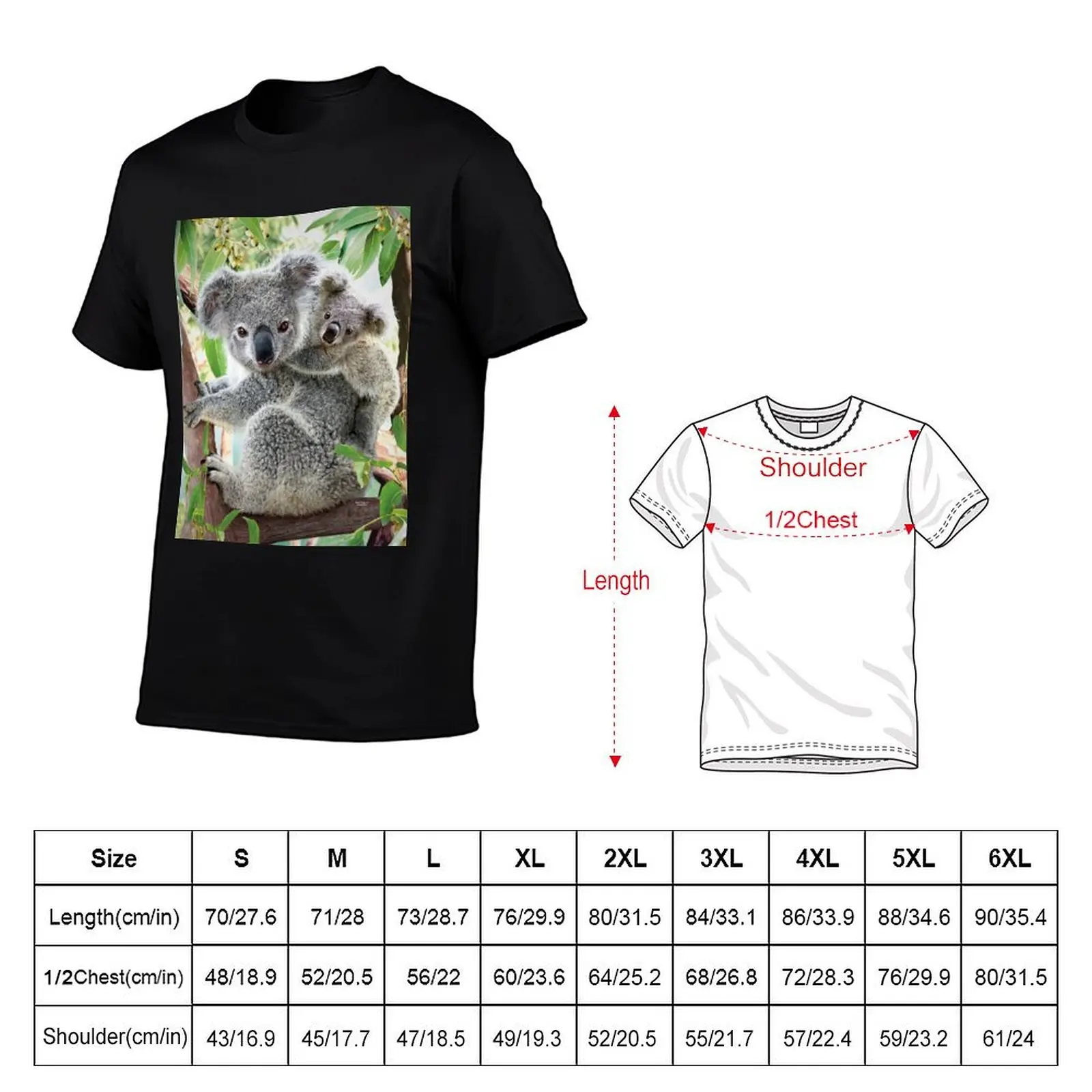 Koala Cuddles T-Shirt quick drying sublime anime clothes tee shirts for men