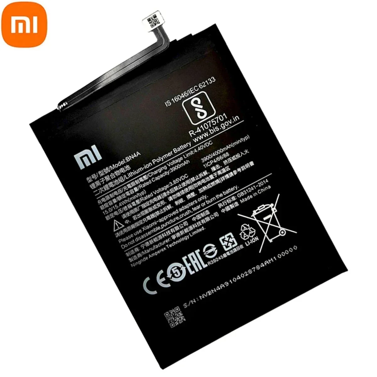 100% Original 4000mAh BN4A High Quality Phone Replacement Battery For Xiaomi Redmi Note7 Note 7 Pro M1901F7C Genuine Batteries