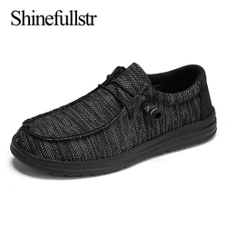 Summer Mens Slip-On Canvas Casual Shoes For Men Big Size 47 48 49 50 51 Breathable Comfortable