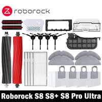 Roborock S8 S8 Pro Ultra S8+ S8 Plus Robot Vacuum Spare Parts Main Side Brushes Mop Cloths HEPA Filters Dust Bags Accessories