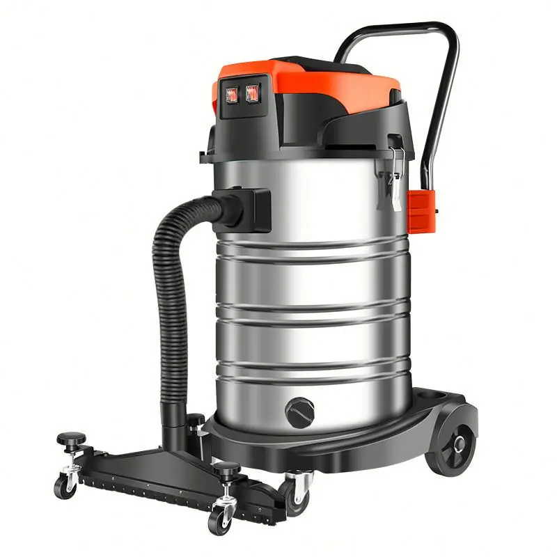 High Power Dusk Suction Machine Wet Dry Vacuum Cleaner Large Capacity Filtration Industrial Vacuum Cleaner With Wheel Handle