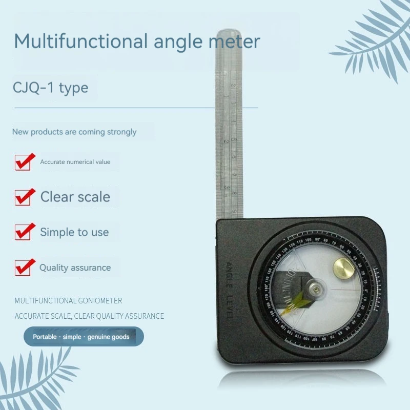 High precision CJQ-1 multifunctional goniometer magnetic protractor angle ruler angle gauge measuring instrument