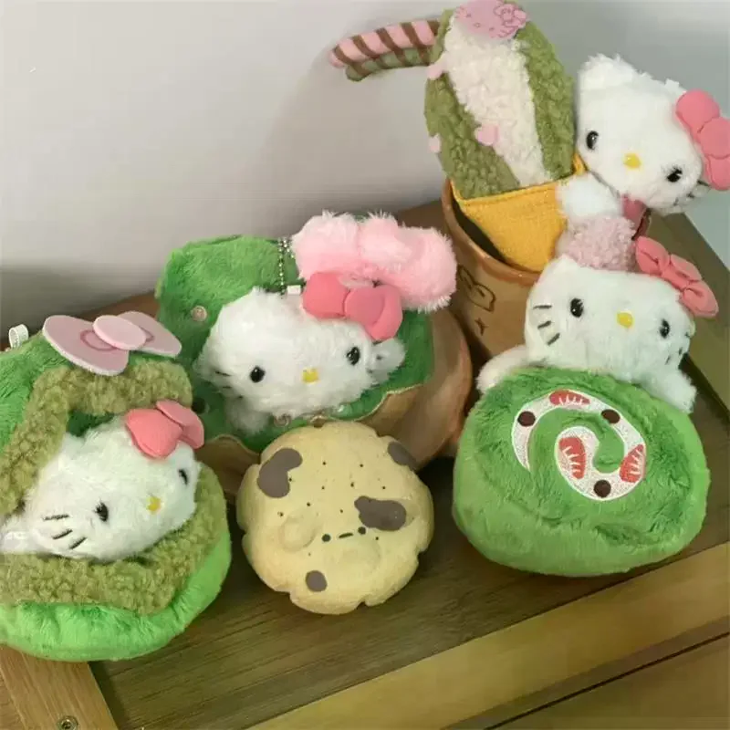 

Cute Sanrio Hello Kitty Plush Doll Stuffed Toy Keychain Pendant Bag Hanging Ornaments KT Cat Backpack Charms Girly Birthday Gift