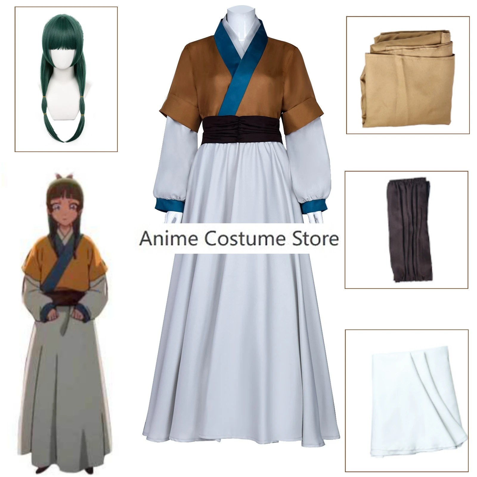 Maomao Cosplay Costume Anime The Apothecary Diaries Cosplay S-3XL Women Cute Costume Mao Mao New Cosplay Dress Plus Size