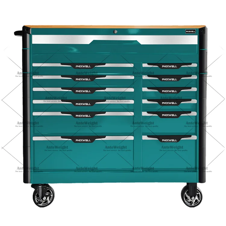 Hot719519 Workshop Garage Tool Storage Cabinet Trolley Chest Cart Tool Sets Tray with Corner Protectors Car Repair Tools Kit