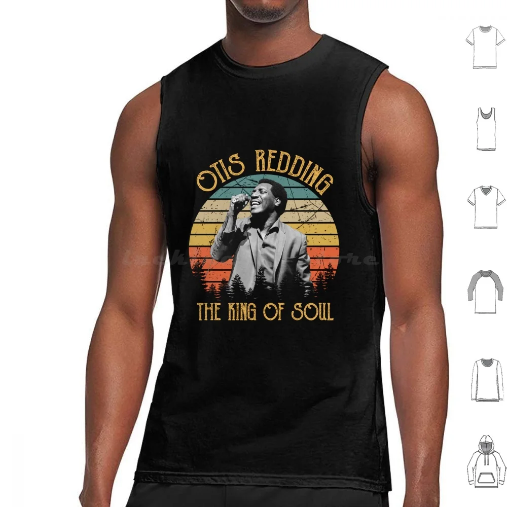 

Otis Redding-The King Of Soul Vintage Tank Tops Print Cotton Otis Redding The King Of Soul Vintage Otis Redding Otis