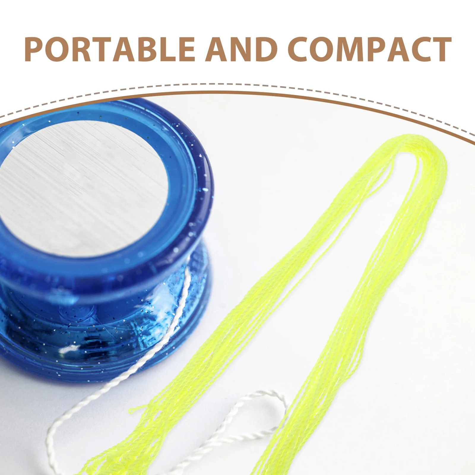 เชือกโยโย่ 50 ชิ้น สีรุ้ง ไนลอน สำหรับการแข่งขัน เล่นฟรีสไตล์ ท่าผาดโผน เด็กๆ เล่นกลางแจ้ง ชุดอุปกรณ์เสริมโยโย่