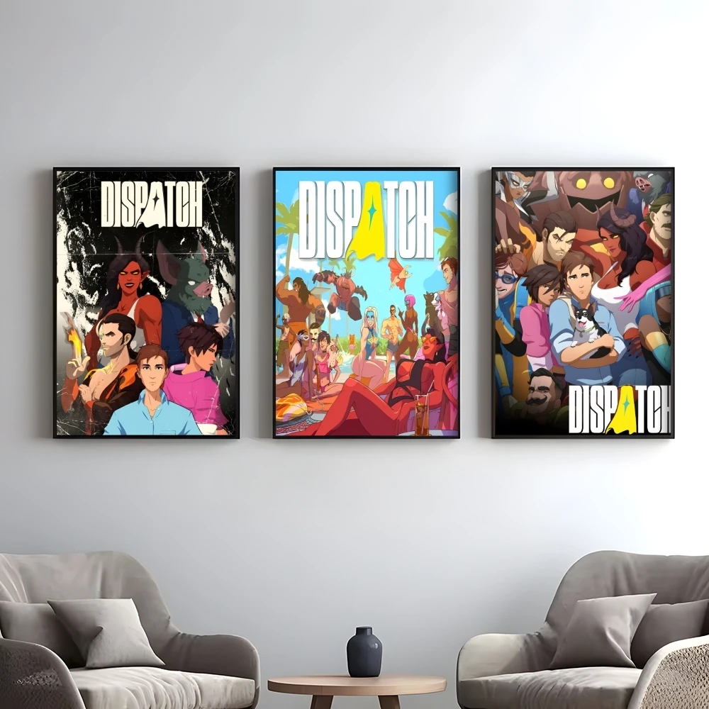 Video Game D-Dispatch Poster Elegant And Affordable Wall Art Stickers For Dormitory Living Room And Bedroom Spaces
