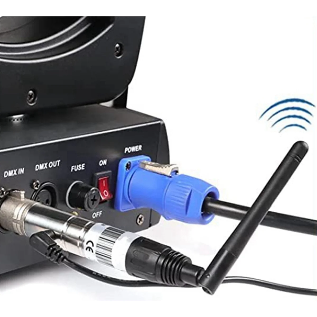

ABJU Беспроводной передатчик Dmx512 с американской вилкой 2,4G Антенный передатчик Dmx512 Передатчик управления передачей сигнала