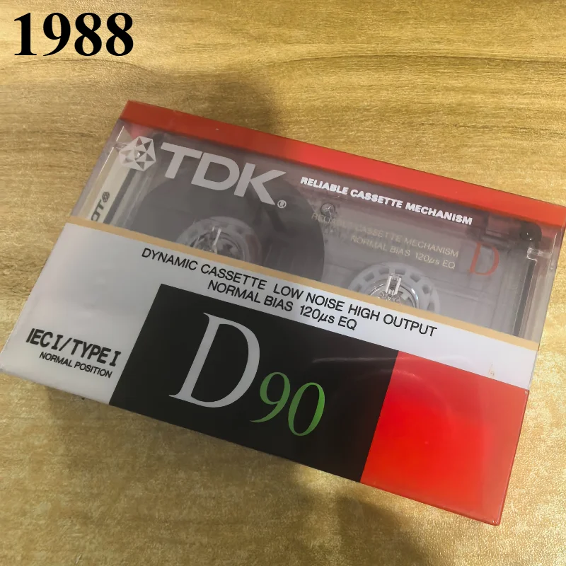 1PCS 1988 TDK Standard Cassette Tape Empty 90 Minutes Magnetic Audio Tape Recording For Speech Music Recording high qulity