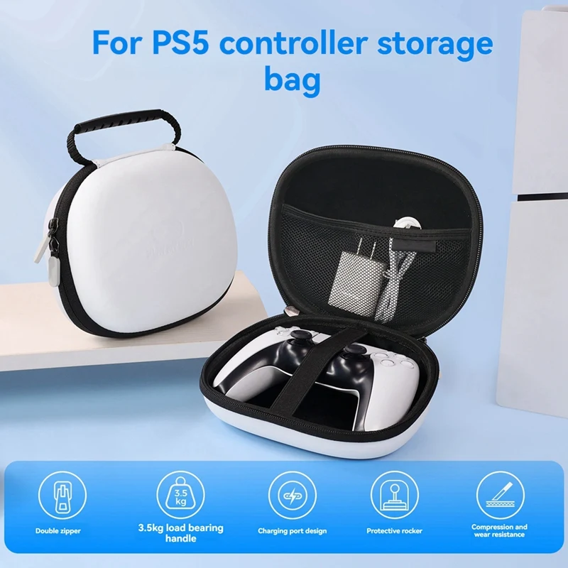 Protective Handle Storage Bag For Sony PS5 Controller Durable Carrying With Shockproof And Water-Resistant Material