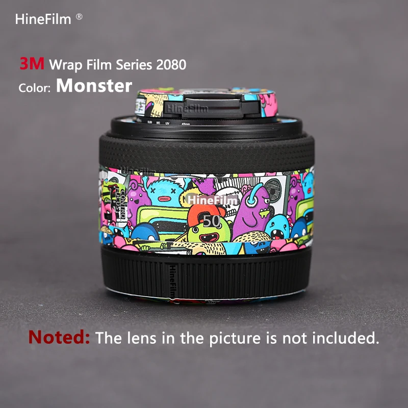 Hinefilm Skin for Canon RF50 F1.8 Lens Skins 50 1.8 Wrap Sticker for Canon RF50mm F1.8 STM Lens Decal RF50F1.8 Wrap Cover 50F1.8