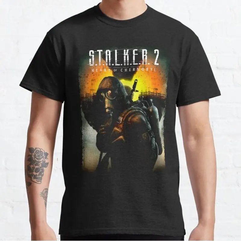 S.T.A.L.K.E.R Shadow Of Chernobyl Game T‑Shirt Gamer Gift Unisex Short Sleeve Tees Stalker Post‑Apocalyptic Graphic Streetwear