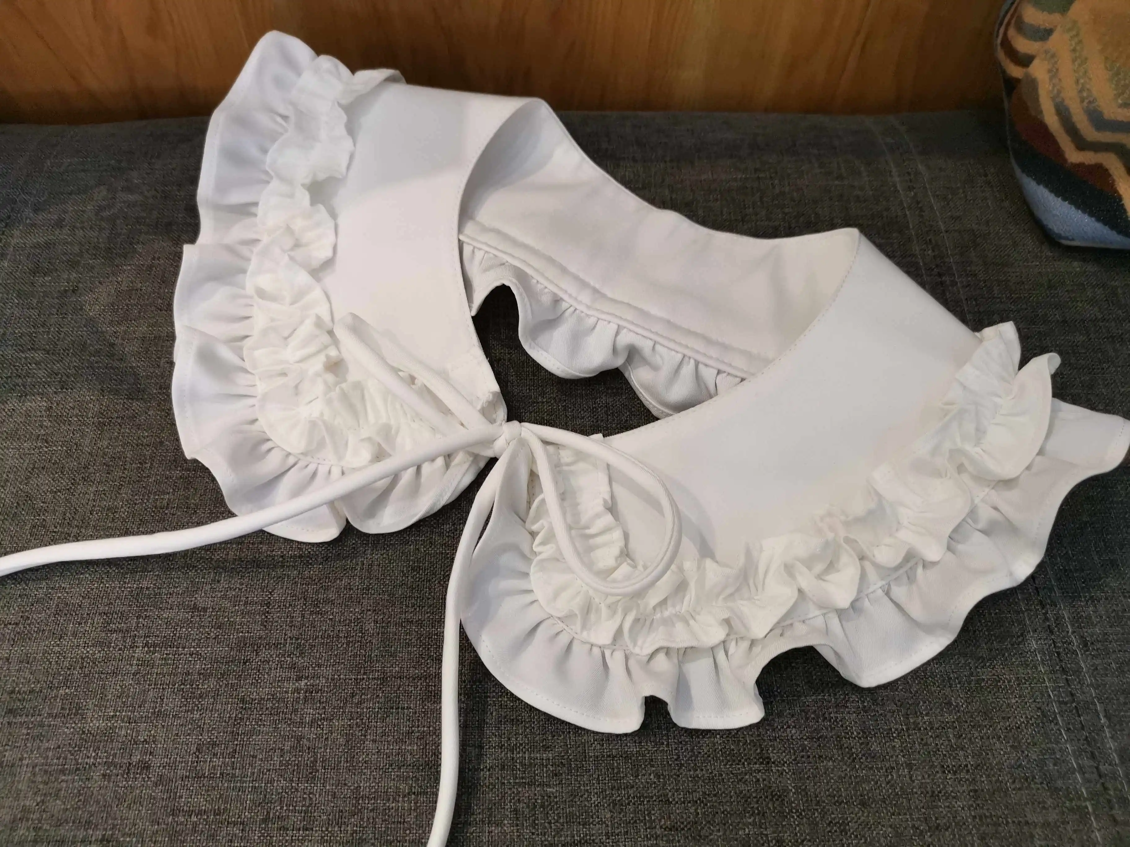 

Прекрасный белый кружевной воротник-бабочка для женщин, имитация воротника, декоративный воротник-бабочка