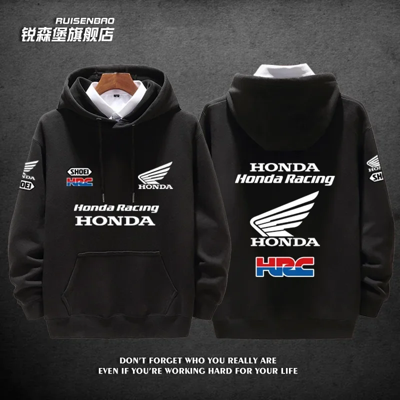 سترة Honda Factory Racing Team Gold Wing للرجال والنساء للخريف والشتاء، بلوفرات رياضية عصرية