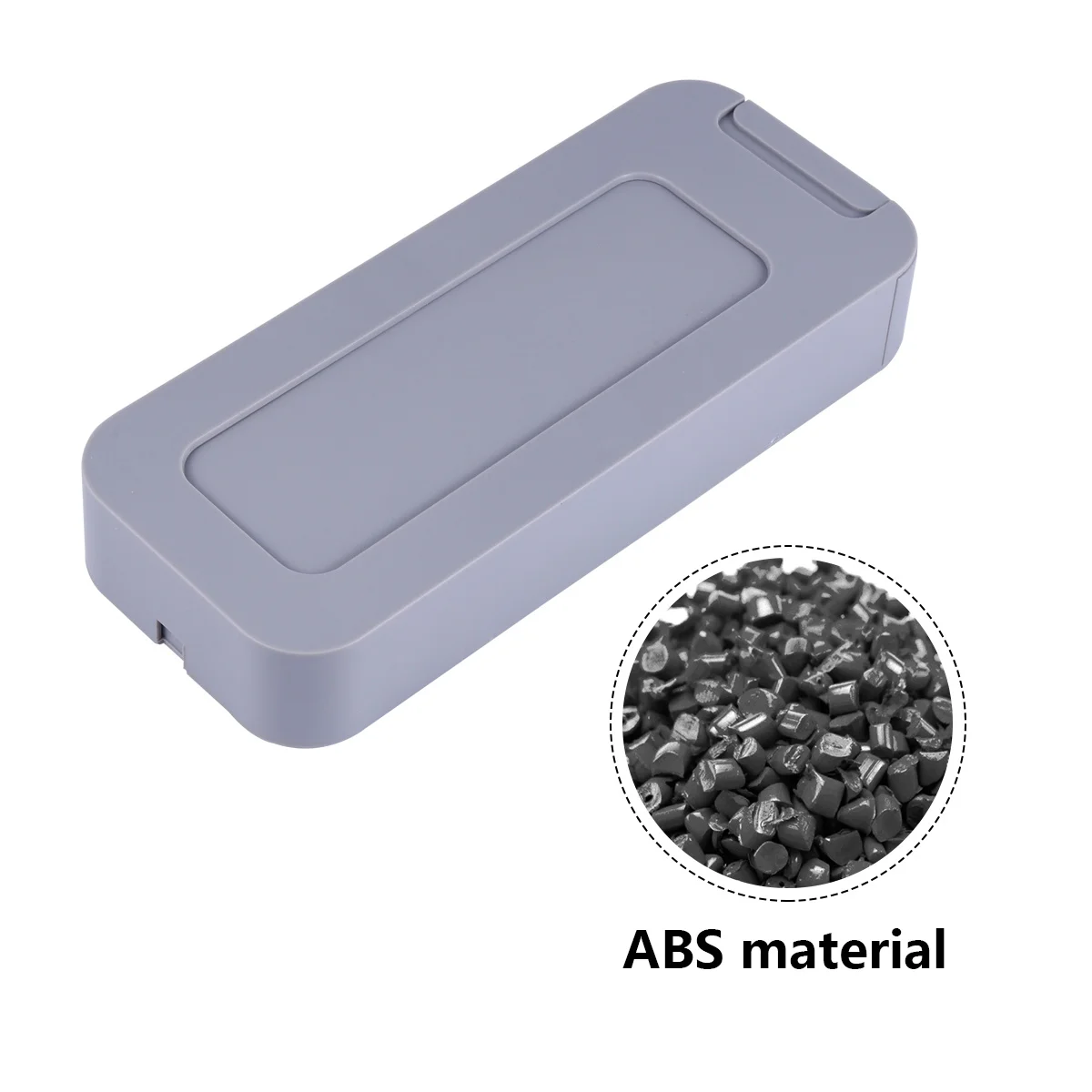 

Abs Plastic Drawer Style Storage Box Hidden Adhesive Pen Organizer Under Table Desktop Holder Grey Compact Space Saving