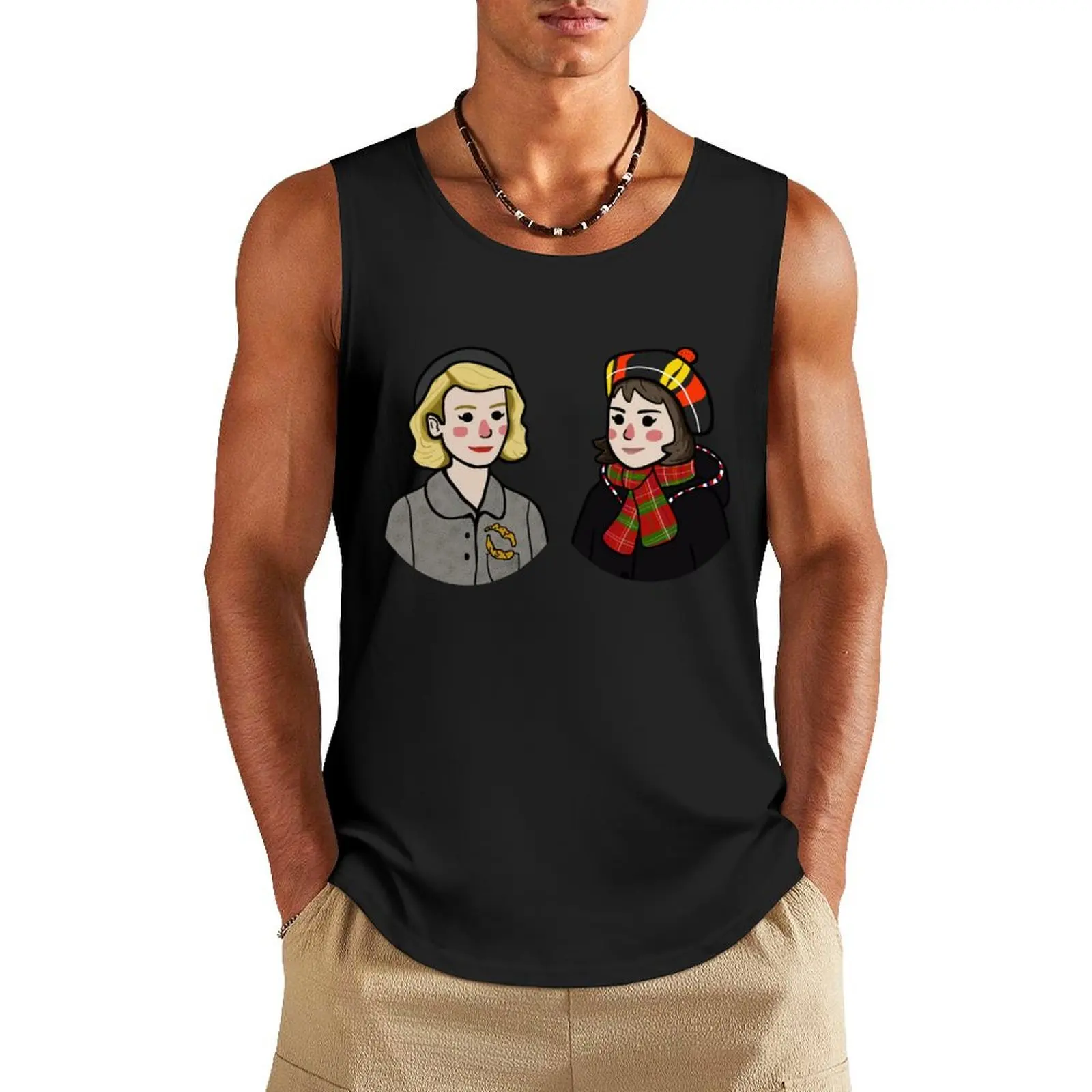 Carol and Therese transparent Tank Top Gym t-shirt man sleeveless vest men