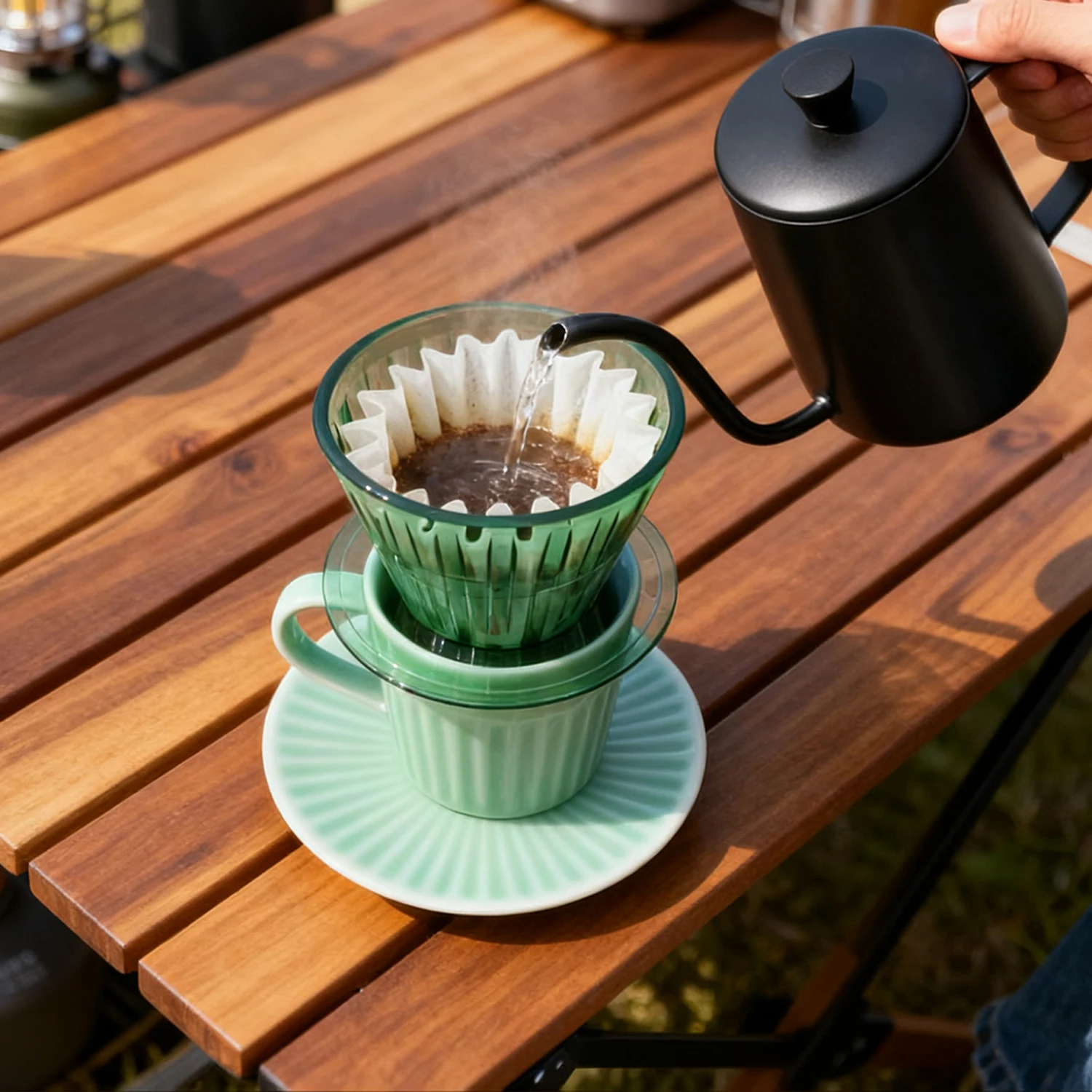 YRP Reusable Coffee Filter 1-2Cups B75 Basket Filters Crystal Coffee Dripper Portable Coffee Cup Barista Tools