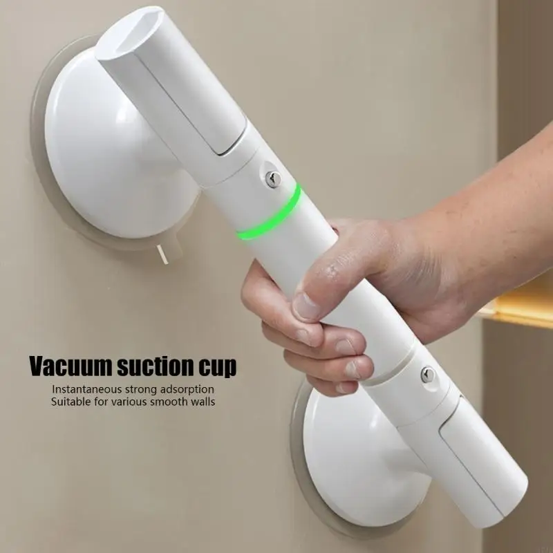 

Shower Stability Track For Elderly Disabled Adults Removable Suction Cup Grab Club Not Slip Bathroom Safety Tool Simple 37JD
