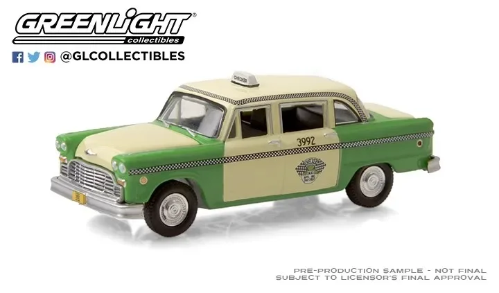 1:64 1982 Checker Taxi Druckguss Metall legierung Modell auto Spielzeug für die Geschenks ammlung