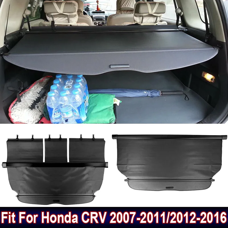 Car Accessories Rear Trunk Cargo Canvas Cover Partition Curtain Screen Shade Security Shield For Honda CRV 2007-2011 / 2012-2016