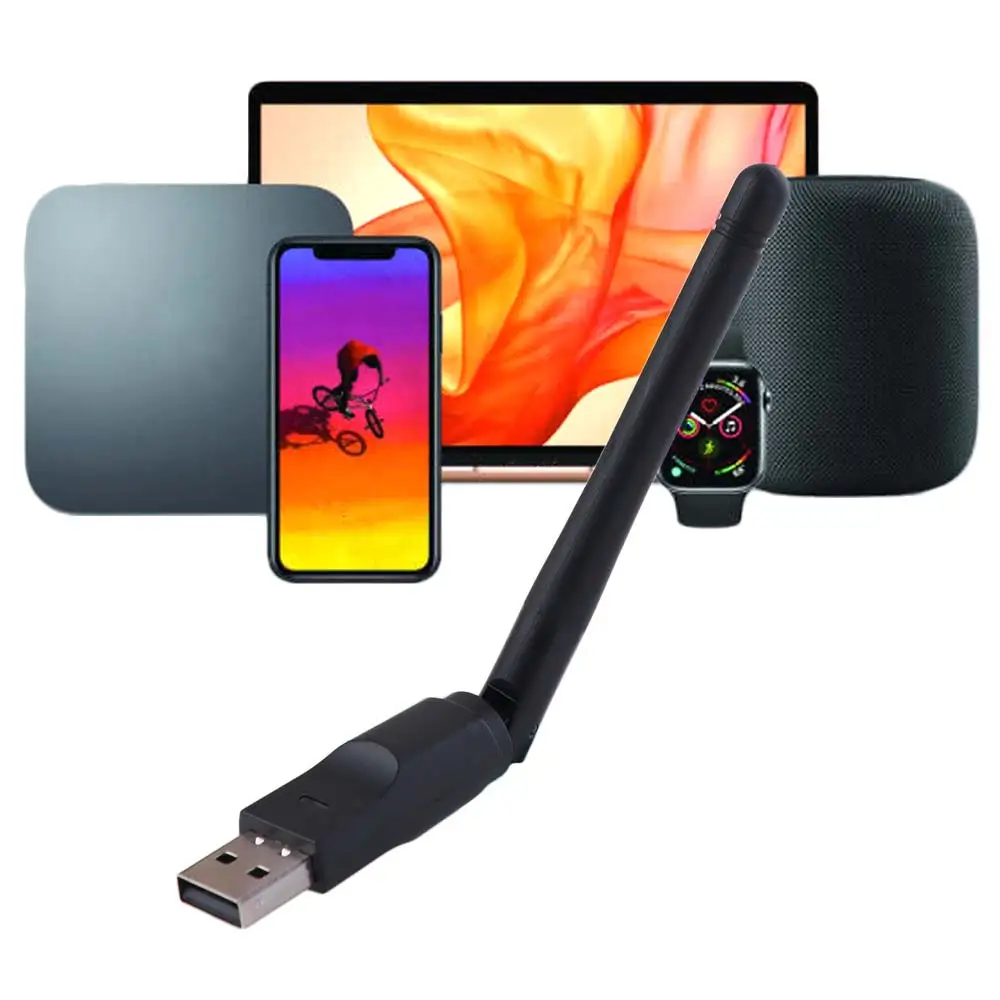 Wi-fi Dongle 150Mbps MT7601 Network Card MT7601/8188 2.4GHz 150Mbps USB Wifi Adapter Freely-rotating Antenna Wifi Receiver