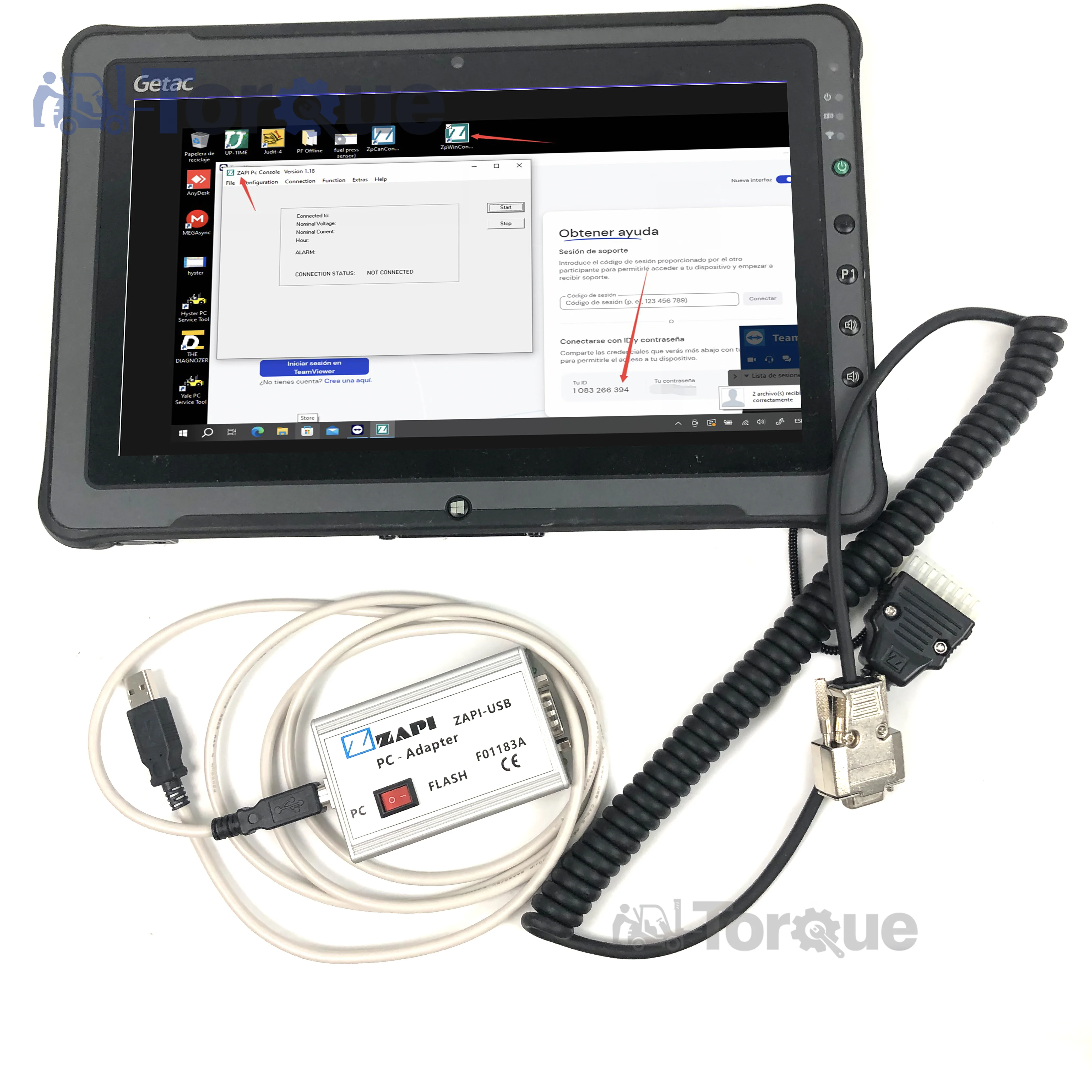 F110 Tablet+For ZAPI programmer F01183A data cable zapi console software ZAPI-USB electric controller diagnostic tool