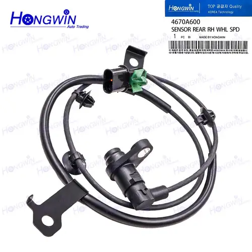 Imagen 2 del producto Sensor trasero de velocidad de rueda ABS compatible con Mitsubishi Pajero/Montero Sport (KH) 2008-2015 2.5L 3.0L 4670A599 LH 4670A600 RH