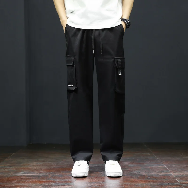 

Men's Outdoor Sports Fitness Running Modish Beauty Trendy Casual Work Pants Comfortable Breathable Versatile Straight Leg Pants