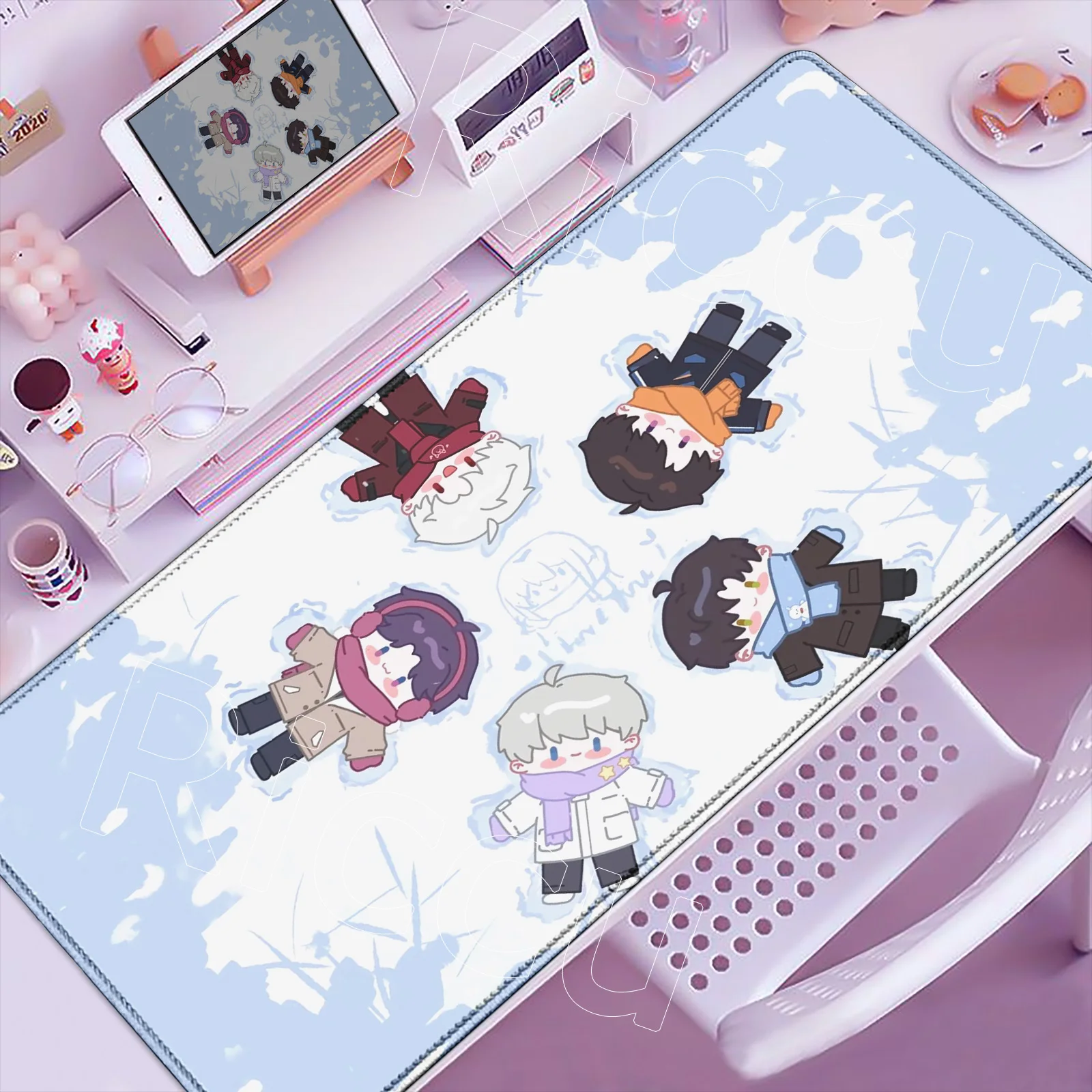 Cute Pretty Mouse Pad Anime Kawaii Mousepad PC Love and Deepspace Sylus Keyboard Pad Laptop HD Print Gamer Cabinet Desktop Mat
