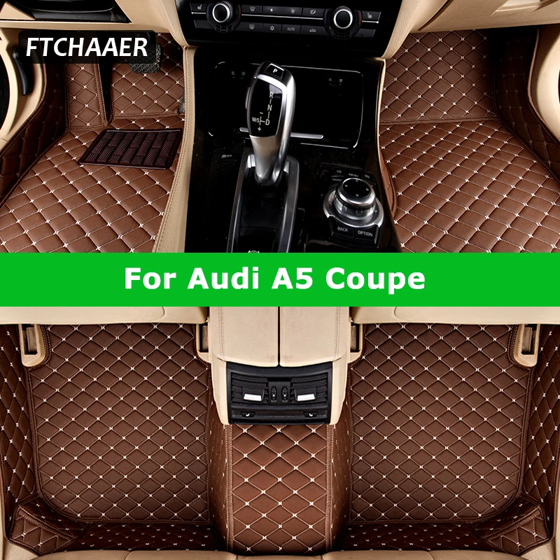 FTCHAAER Custom Car Floor Mats For Audi A5 Coupe 2Doors Auto Carpets Foot Coche Accessorie