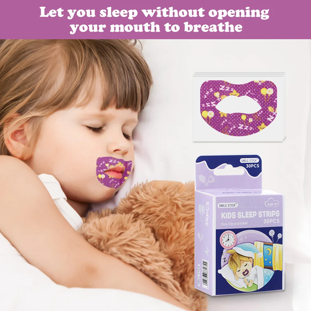 Breathing Correction Sticker Sleeping Sticker Stop Snoring Stickers Children Sleep Mouth Closure Tape to Prevent Mouth Opening