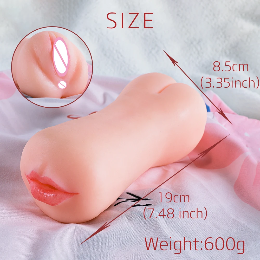 Male Masturbator Real Vagina Anal Blowjob Mens Masturbation Cup Pocket Pusssy Silicone Dolls Sexy Sexual Tools Sex Toys For Men