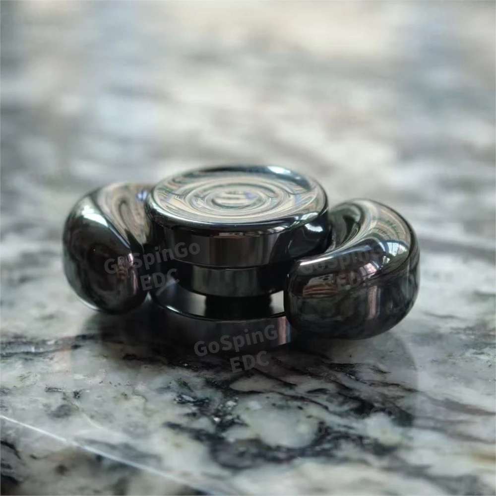 ユニバース EDC エダン フィジェットスピナー ステンレススチール ジャイロ ツーブレード フィジェットスピナー 不安解消グッズ