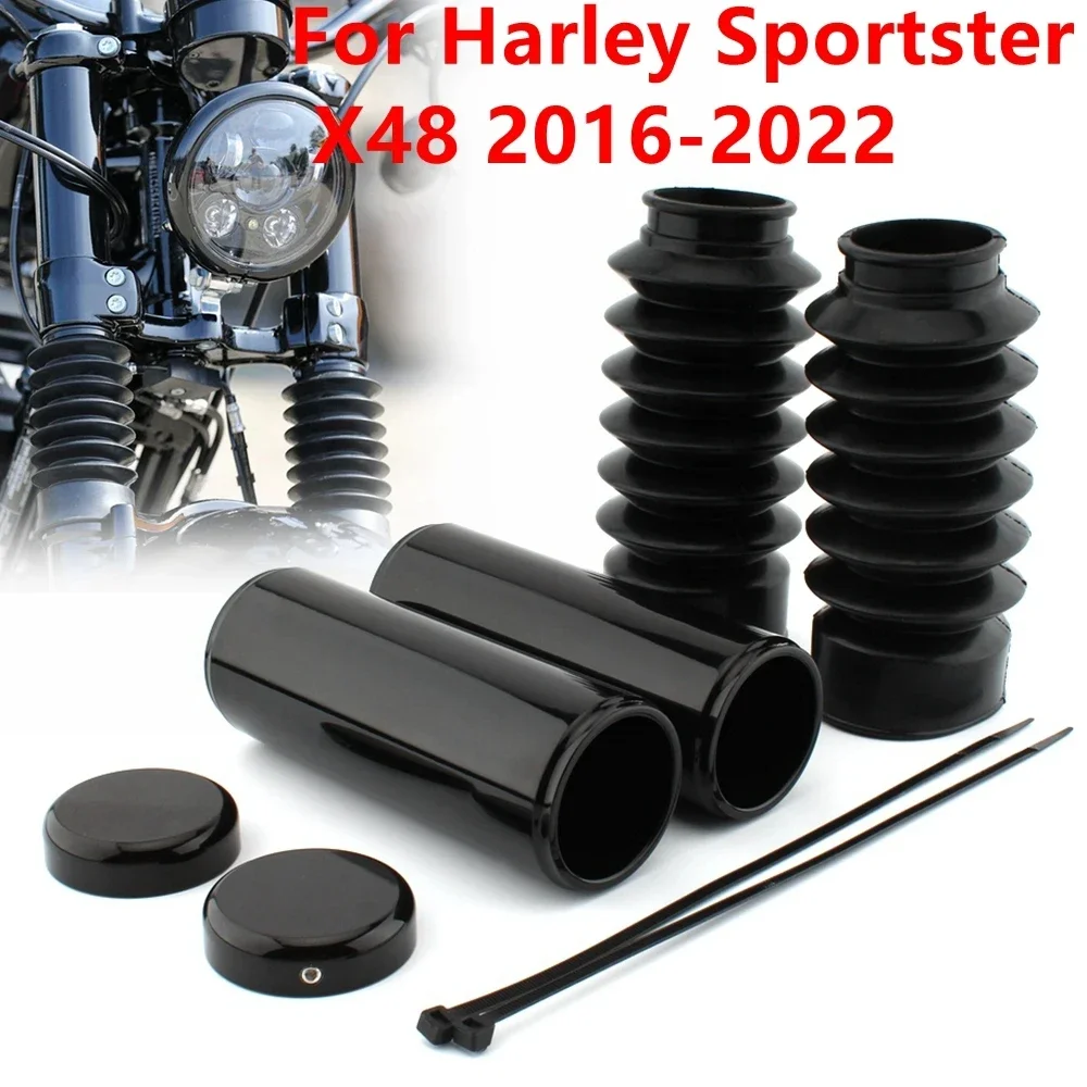 

For Harley Sportster X48 2001-2024 Front fork shock absorber cover Motorcycle front fork shock absorber kit tool full set