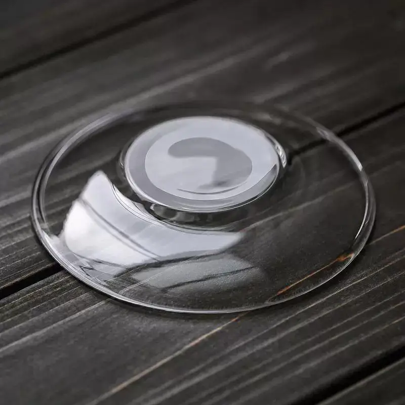 1Pcs Heat Resistant Glass Wax Catcher Tray Transparent Ruffled Edge Candle Drip Protector Reusable Candlestick Holder Supply