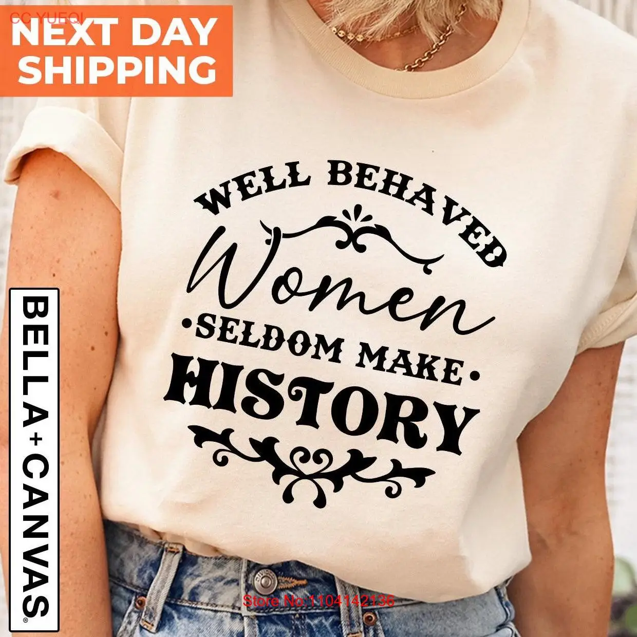 

Футболка FeminisT, женская футболка с хорошим поведением, развивающая историю, сильные права, уравноность, женская сила с длинными или короткими рукавами