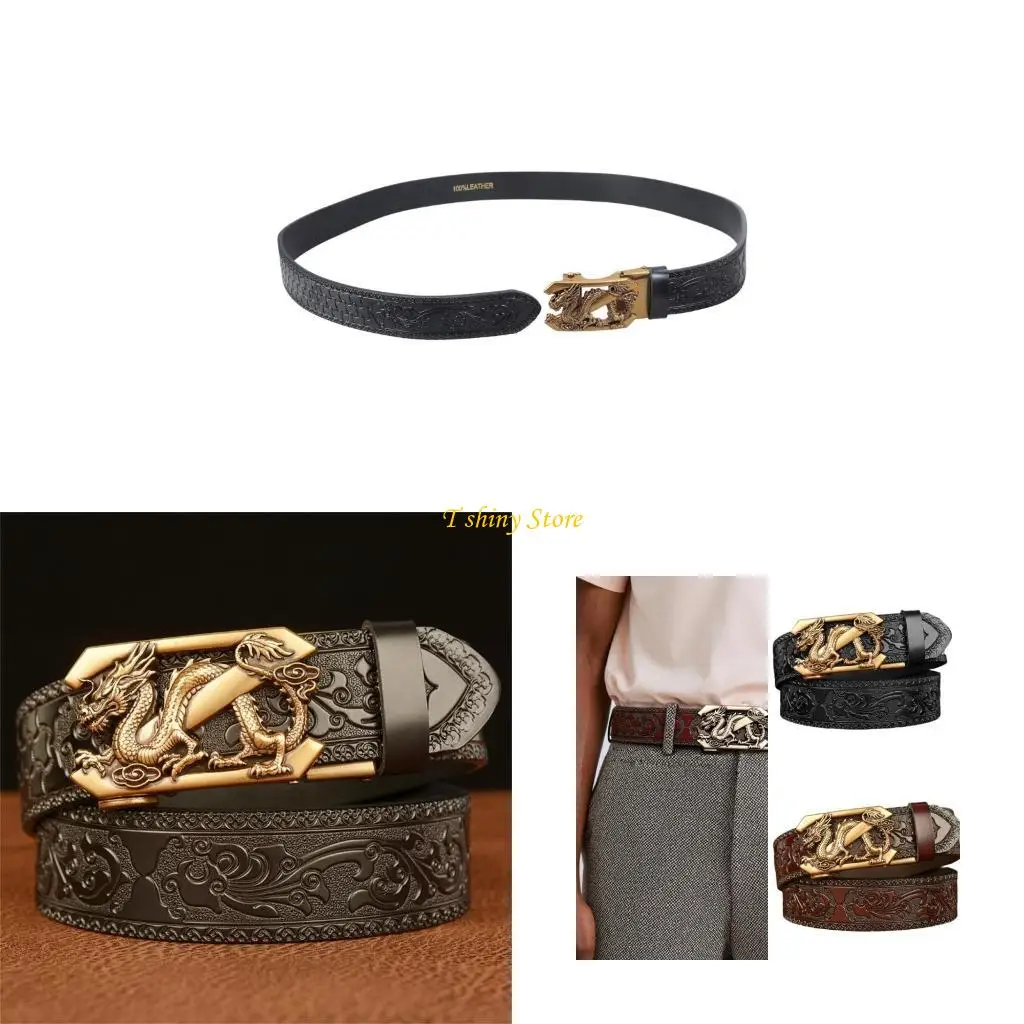 N58f حزام جلدي للرجال القابل للتعديل