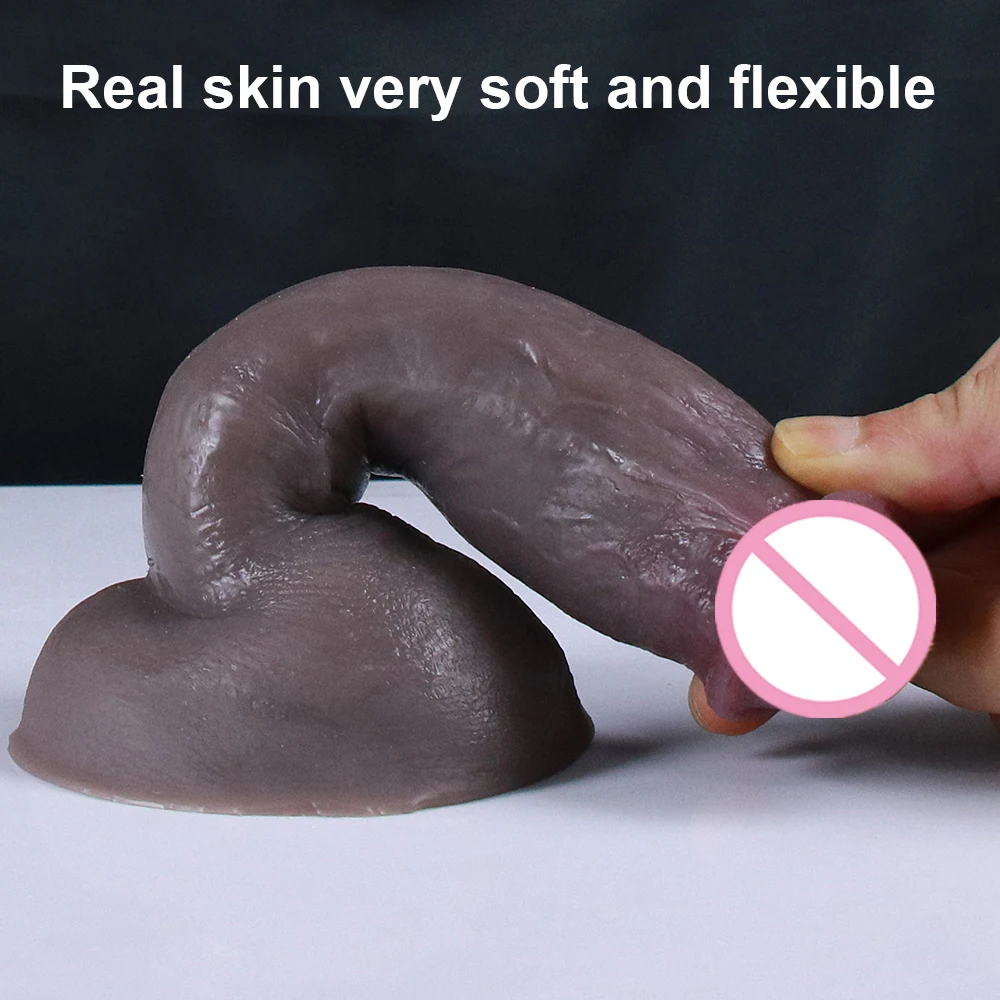 9 Styles New Real Skin Dildo Silicone Huge Soft Penis Big Suction Cup Women Vagina Masturbator Anal Sex Toy Goods For Adults 18