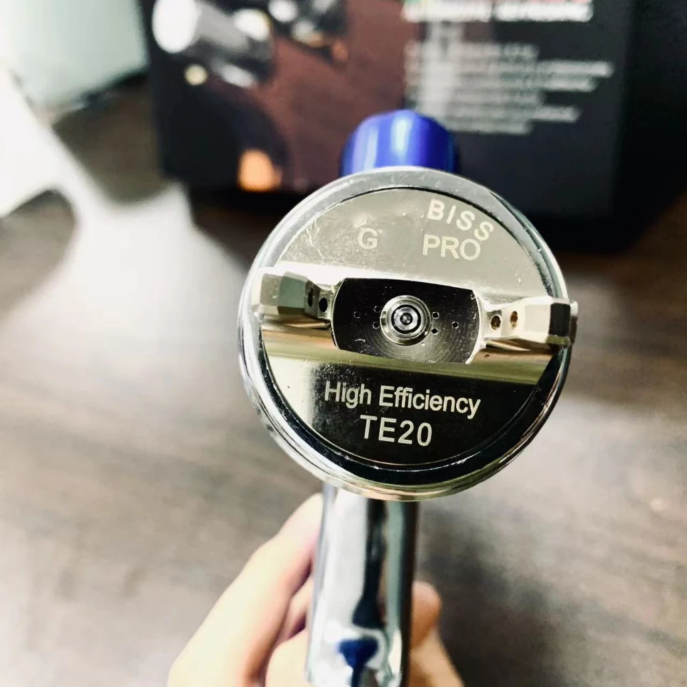 Imagem -06 - Tpaitls-pistola Automóvel Azul Aerógrafo de ar Bico 13 mm