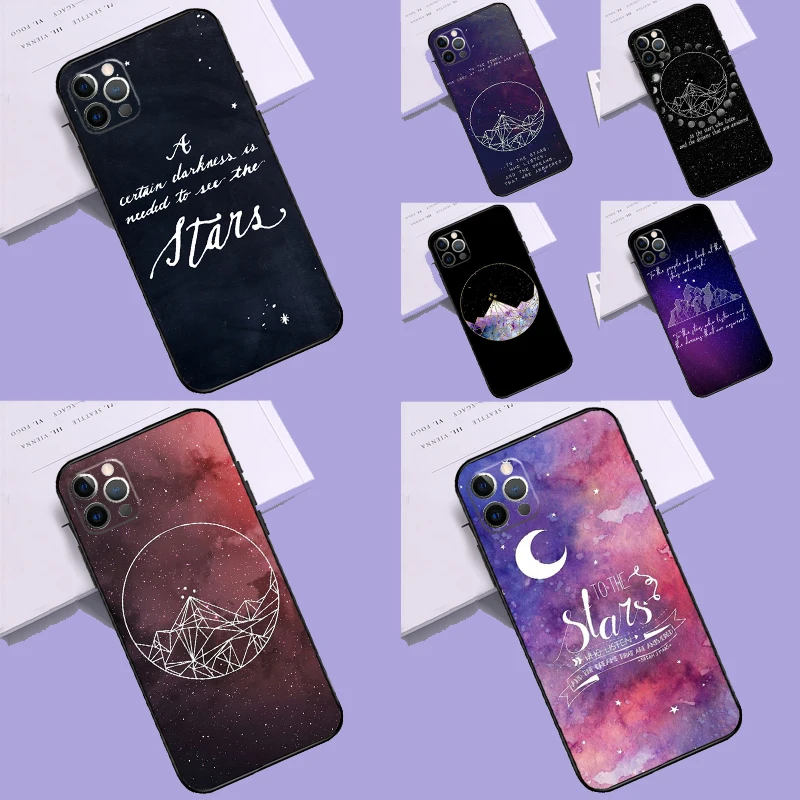 A Court of Mist and Fury Sarah J Maas Funda Case For iPhone 11 12 13 14 15 Pro Max Plus Mini X XR XS Max SE 2020 2022 7 8 Cover