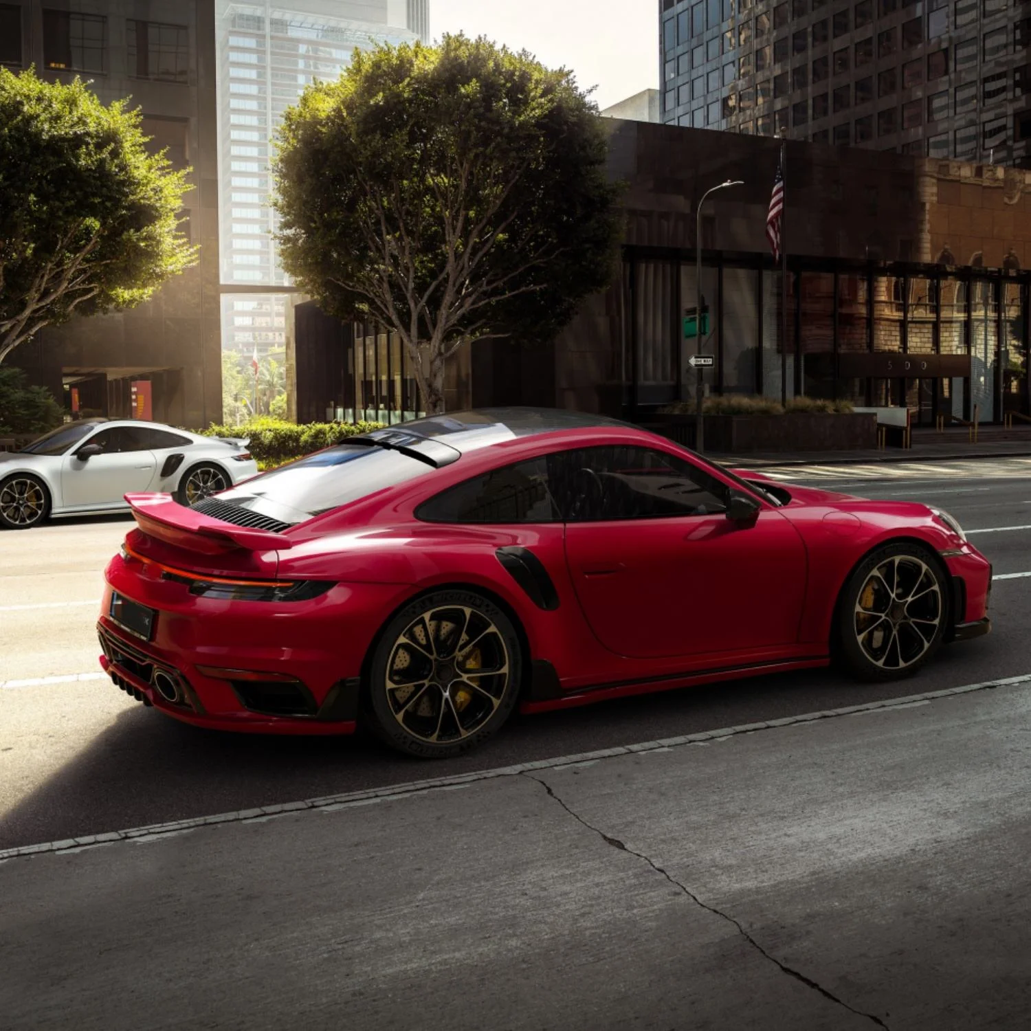 High Glossy Carbon Fiber Rear Trunk Roof Spoiler Boot Wing For Porsche 992 Te Style Rear Glass Window Spoiler