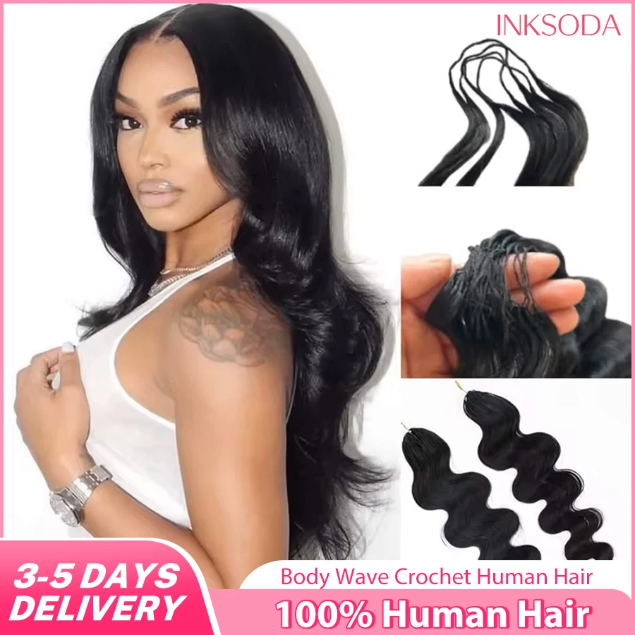 

30-дюймовые волнистые волосы для крючкового плетения из натуральных человеческих волос 12A, без узлов, предварительно разделенные, для афро-причесок, натуральные волосы для женщин