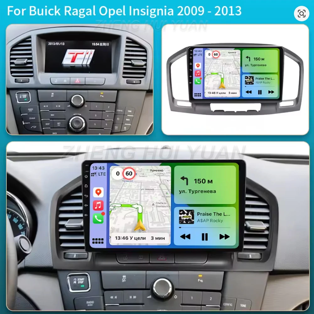 For Opel Insignia 2008 - 2013 For Buick Regal 2009 - 2013 Android 15 Car Radio Multimedia Player Android Auto Carplay Head Unit - view 2