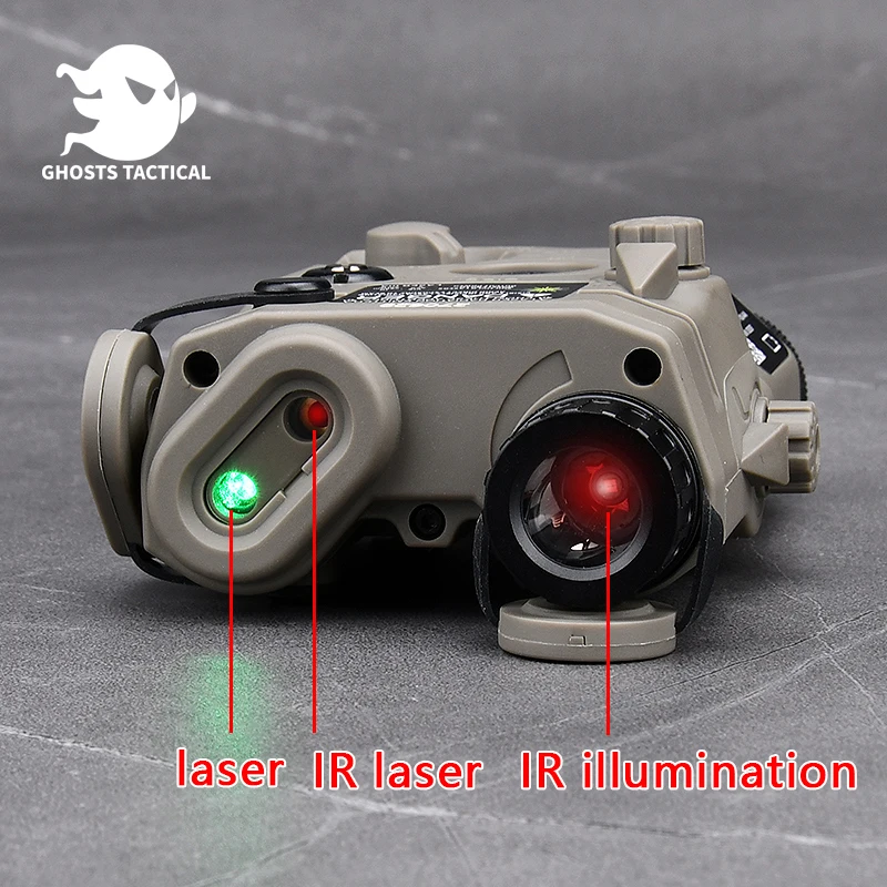 Tactical AN/PEQ-15 Red/Green IR Laser Sight IR illumination Airsoft night vision Flashlight Torch PEQ UHP Fit Hunting 20mm Rail